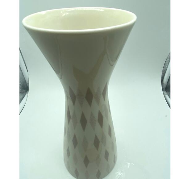 VTG Royal Bavaria Porzellan KM Germany Mid Century Hourglass Vase Graphic design - Picture 8 of 9